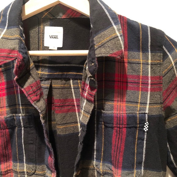 Vans plaid flannel button down shirt - Picture 2 of 3